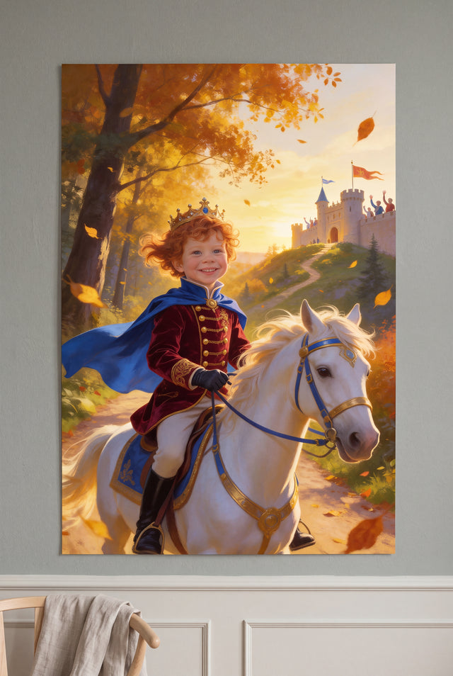 Royal Ride Portrait unframed fine-art paper print on the wall