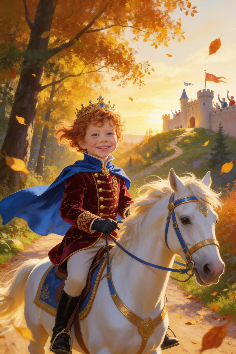 Royal Ride Portrait flat artwork made from an example photo