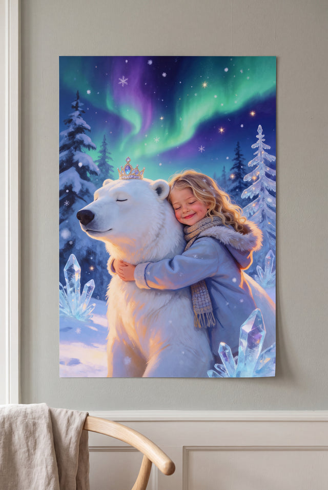 Winter Magic Portrait unframed fine-art paper print on the wall