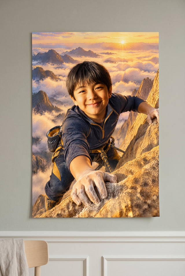 Granite Dawn Summit Reach Portrait unframed fine-art paper print on the wall