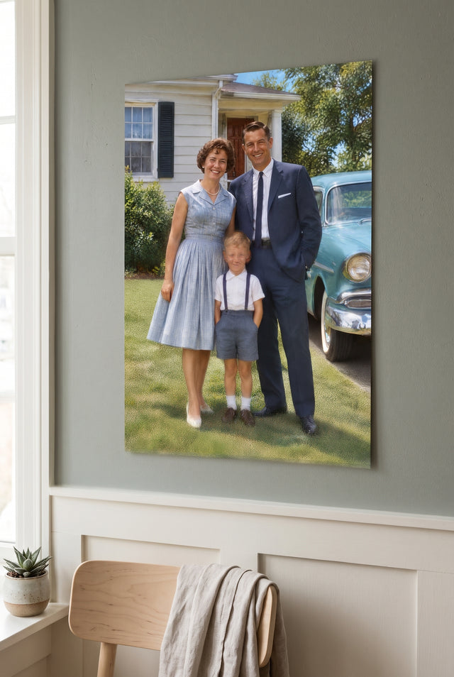 Natural Color Photo Restoration unframed fine-art paper print on the wall