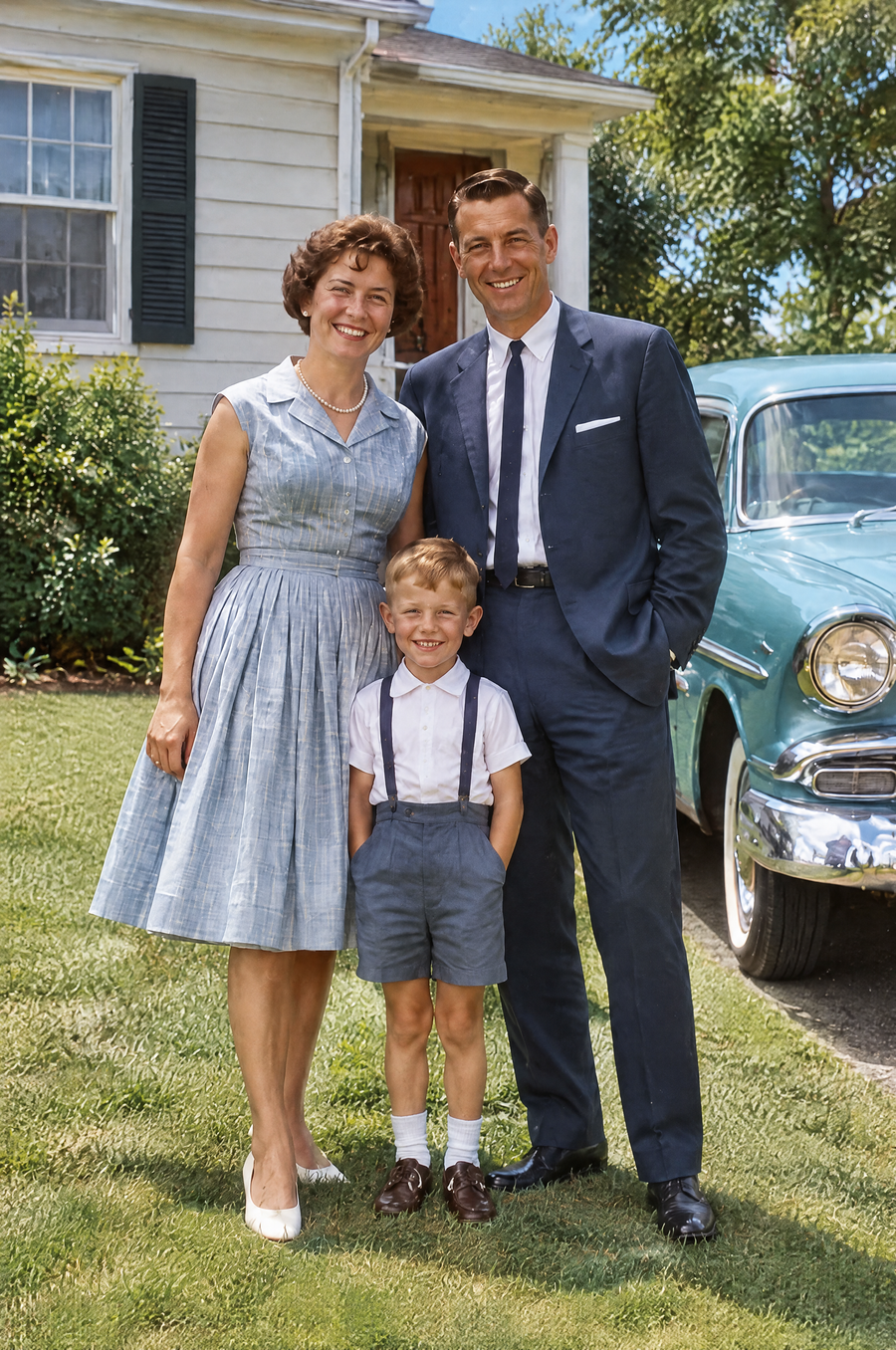 Natural Color Photo Restoration flat artwork made from an example photo