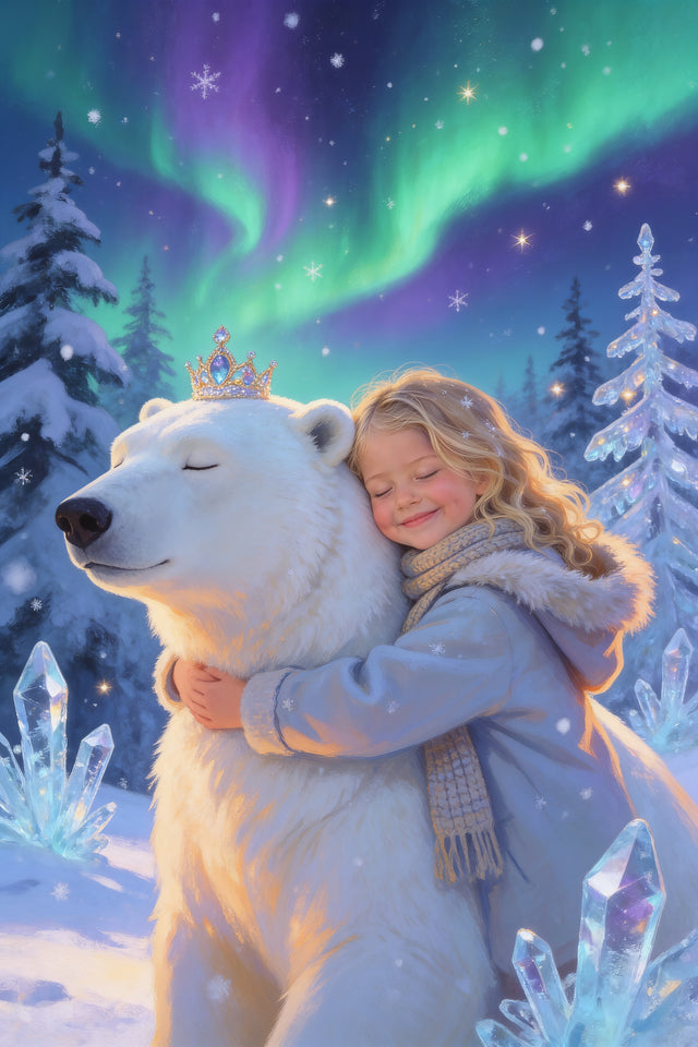 Winter Magic Portrait flat artwork made from an example photo