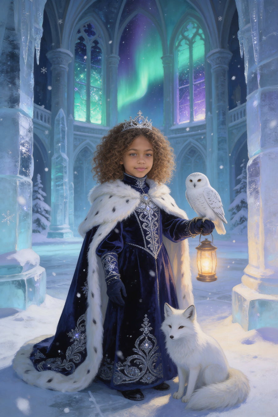 Ice Palace Portrait flat artwork made from an example photo