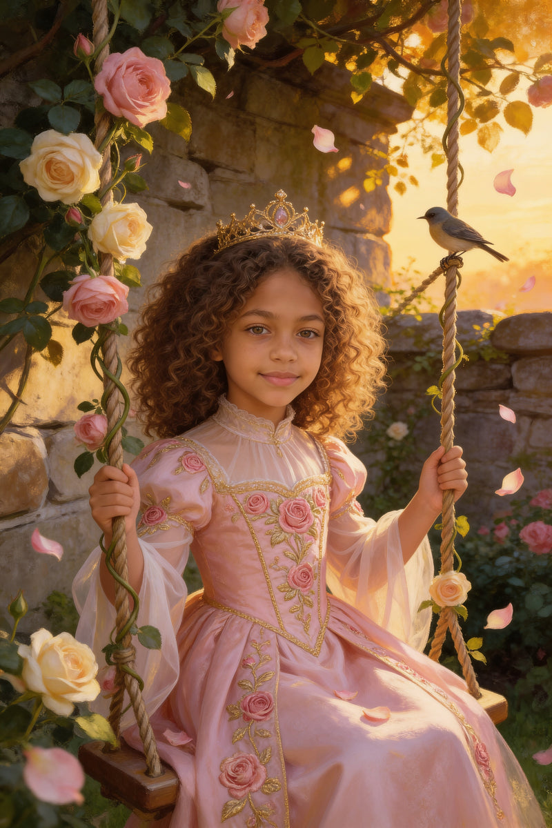 Rose Garden Portrait flat artwork made from an example photo