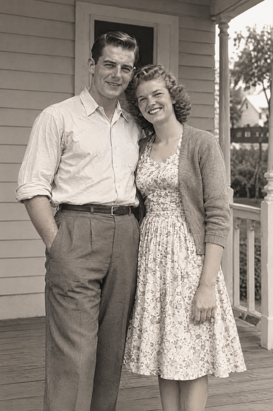 True Archival Photo Restoration flat artwork made from an example photo