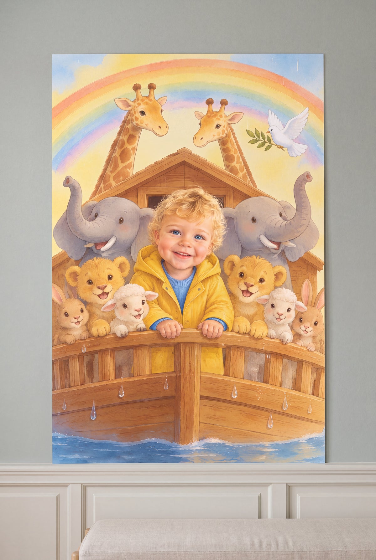 The Little Ark Portrait unframed fine-art paper print on the wall