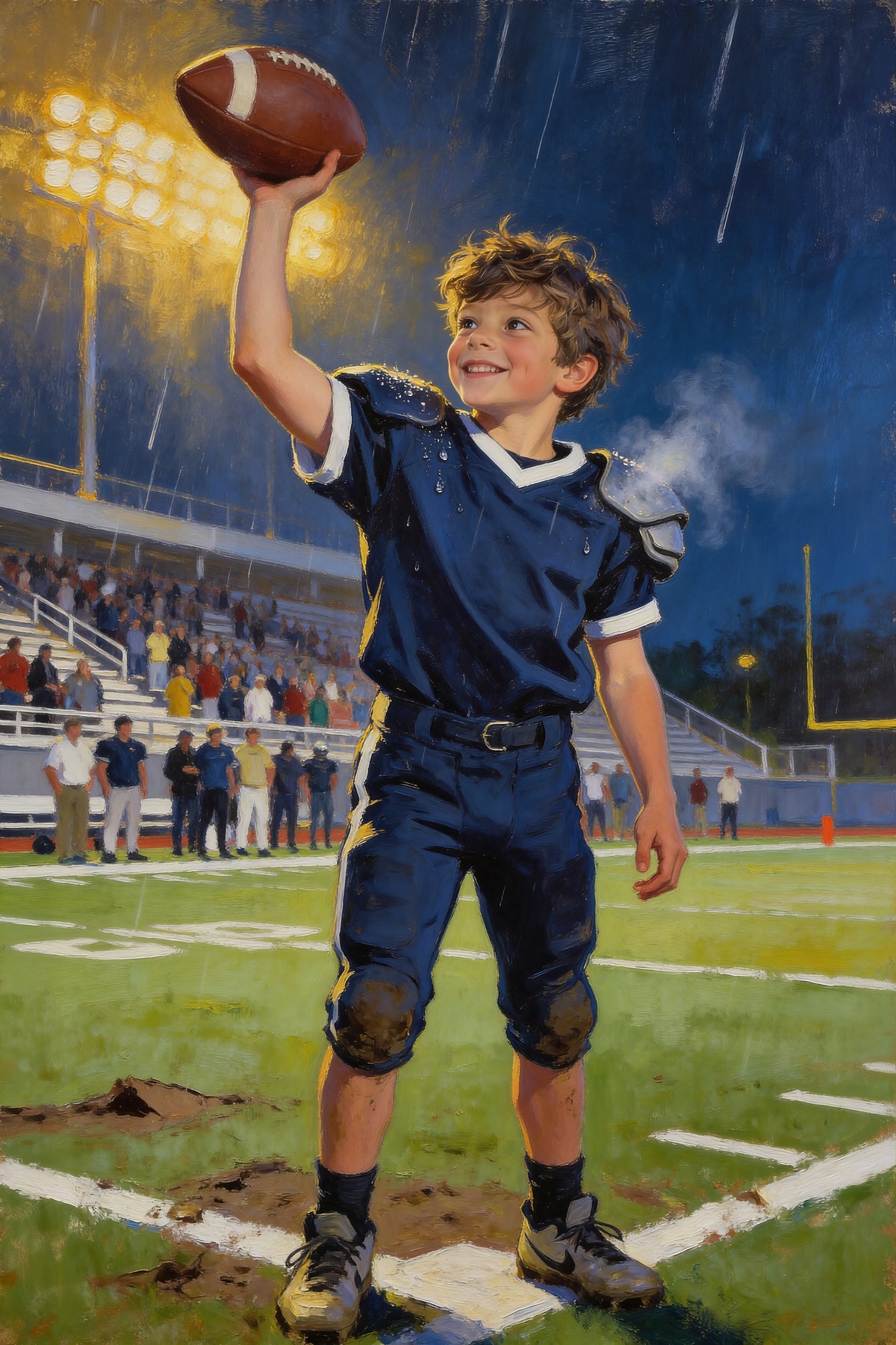 Touchdown Hero Portrait flat artwork made from an example photo