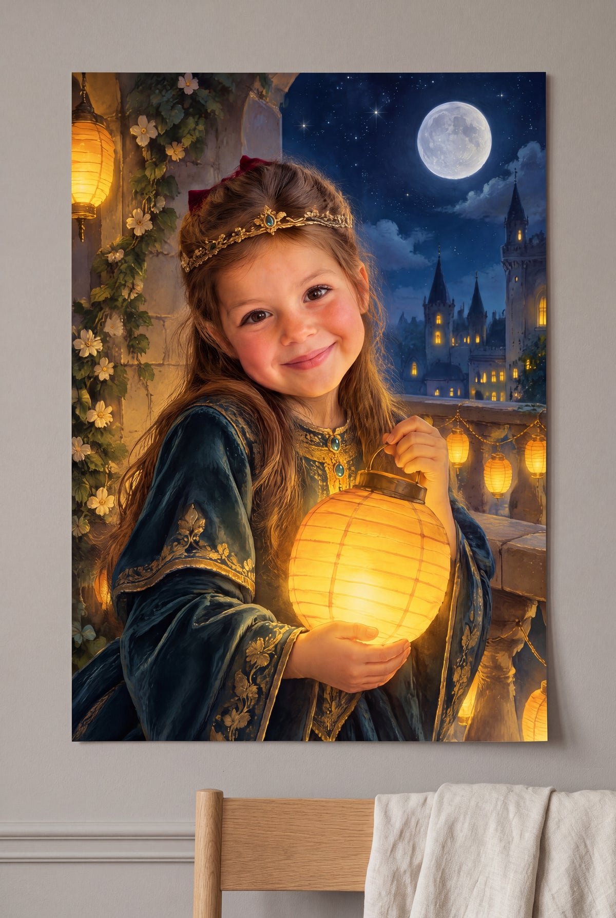 Lantern Tower Portrait unframed fine-art paper print on the wall