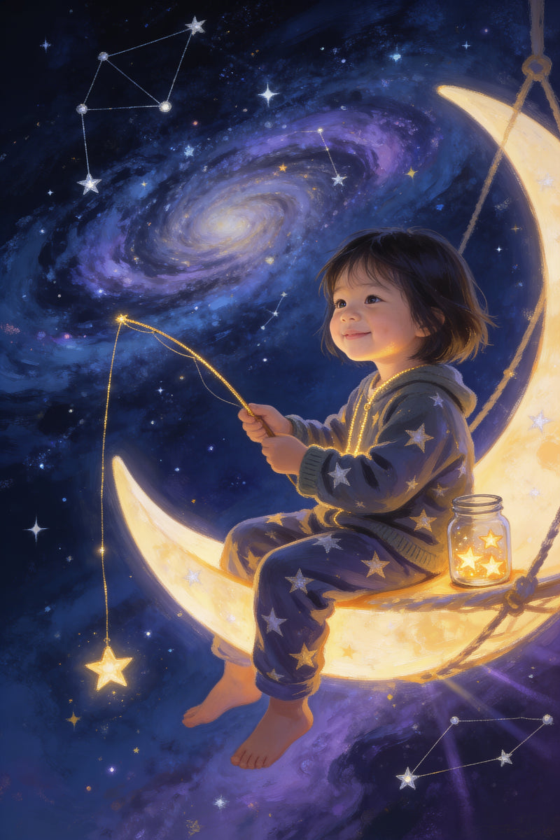 Star Fisher Portrait flat artwork made from an example photo