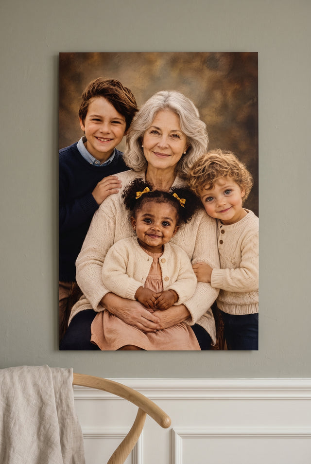 Heirloom Studio Oil Reunion unframed fine-art paper print on the wall