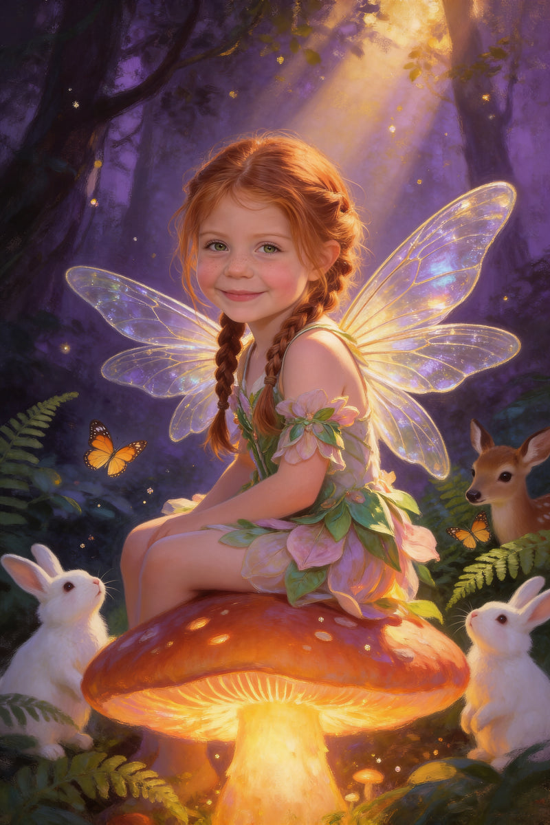 Fairy Forest Portrait flat artwork made from an example photo