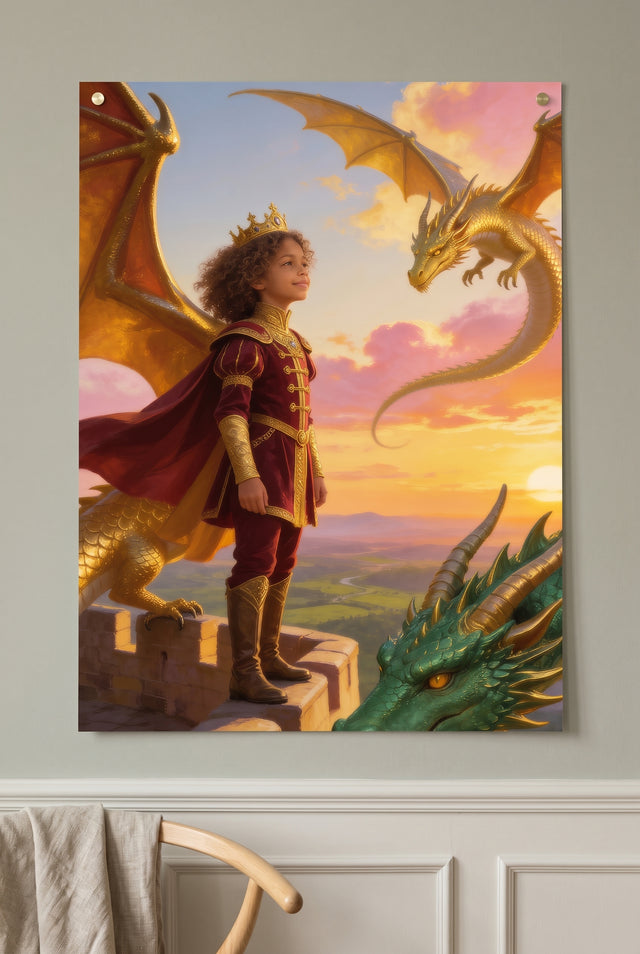 Dragon Queen Portrait unframed fine-art paper print on the wall