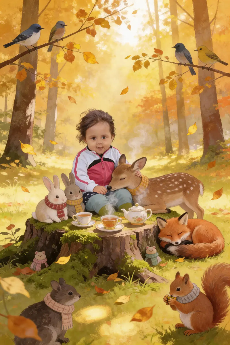 Autumn Tea Party Portrait