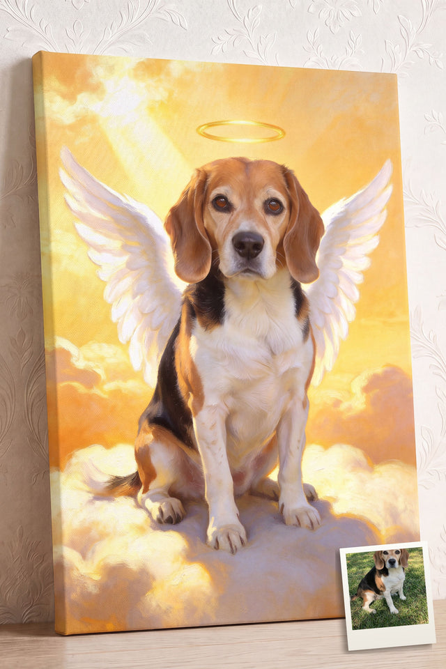 Pet Guardian Angel Portrait personalized portrait example 2